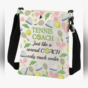 Tennis Coach NWOT Canvas Crossbody Bag O/S